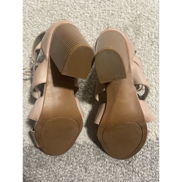 Rampage Women's Size 8 1/2 Valerie Strappy Heel Sandals Tan - Picture 9 of 16